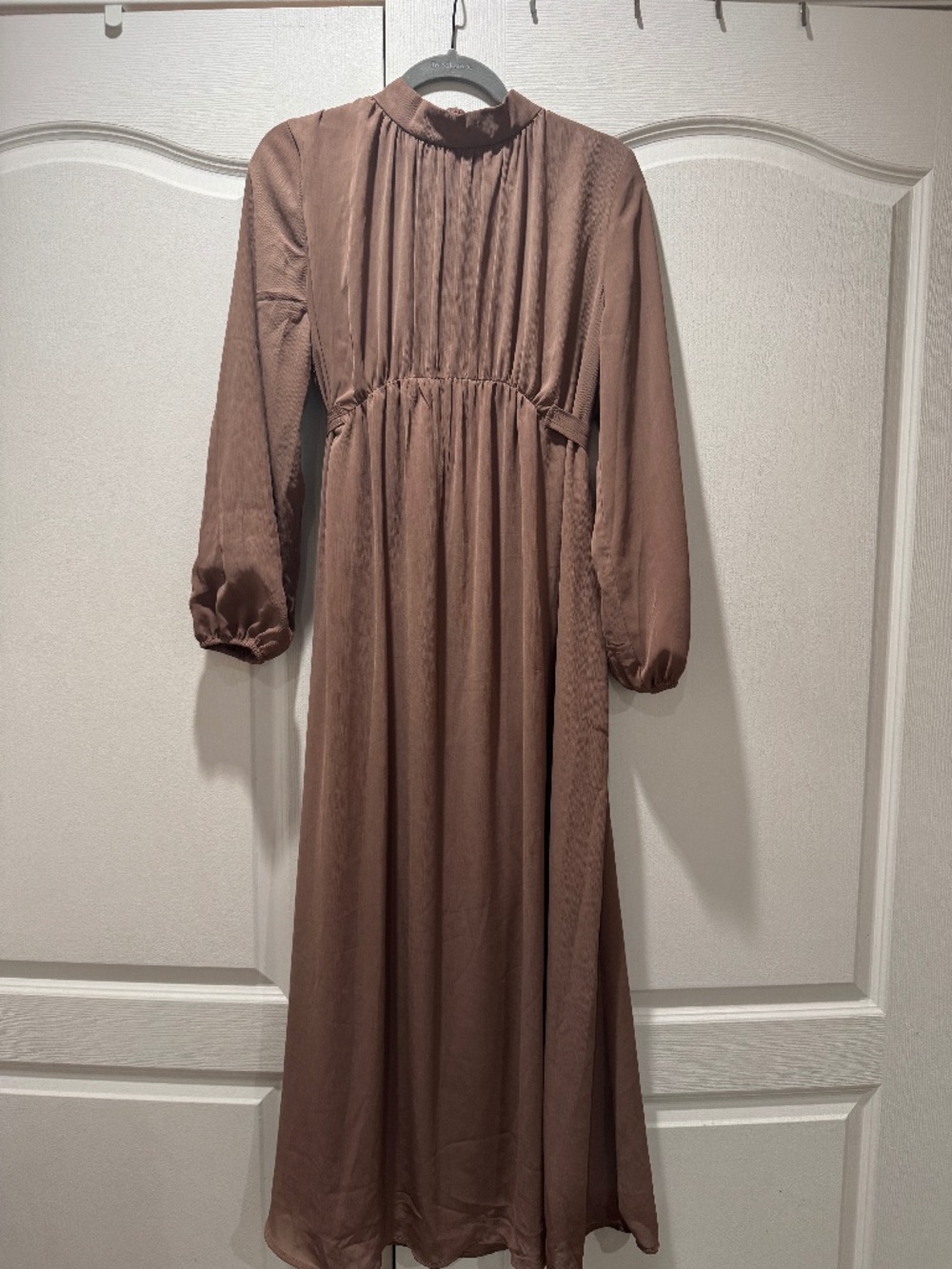 LaMeera Moda Mauve Long Sleeve Gown